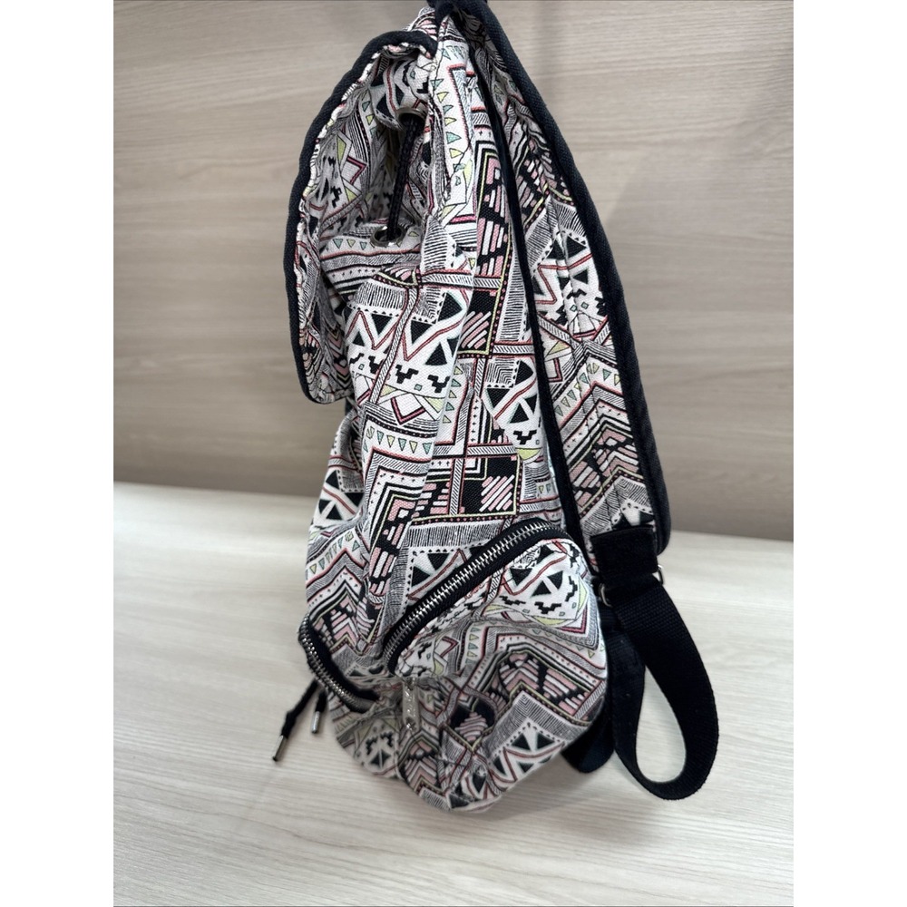 PINK Victoria's Secret Backpack Drawstring Tribal Aztec Colorful Festival School - Picture 4 of 7